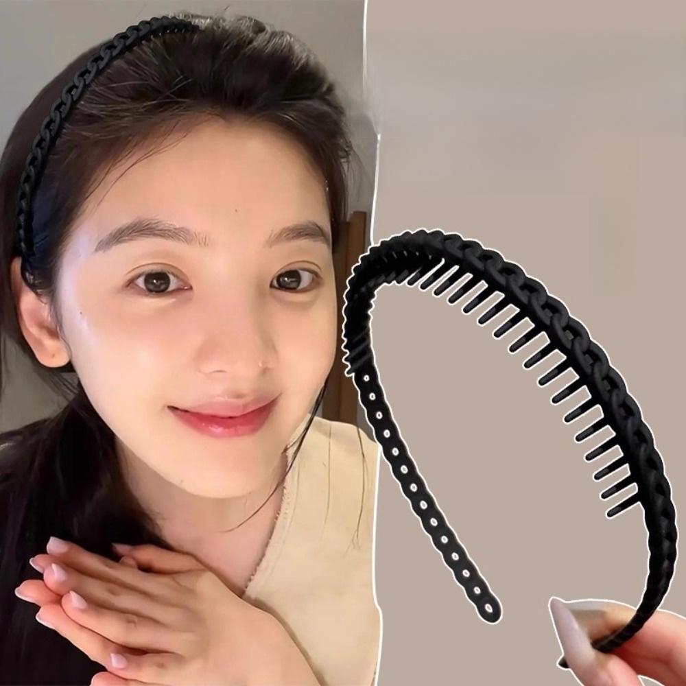 Anti-Slip Teeth Toothed Headbands Frosted Texture Frosted Headbands Party Hair Accessories