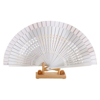 Abanico Flamenco Dance Spain Spanish Fan Fan Prop Japanese Dance [kinaviola] (White)