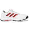 Adidas Traxion Lite Max Boa Comfortable Durable Low Top Golf Shoes Men Golf Shoes White Red GZ3852