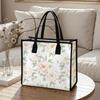 Elegant Floral Print Tote Bag for Daily Use