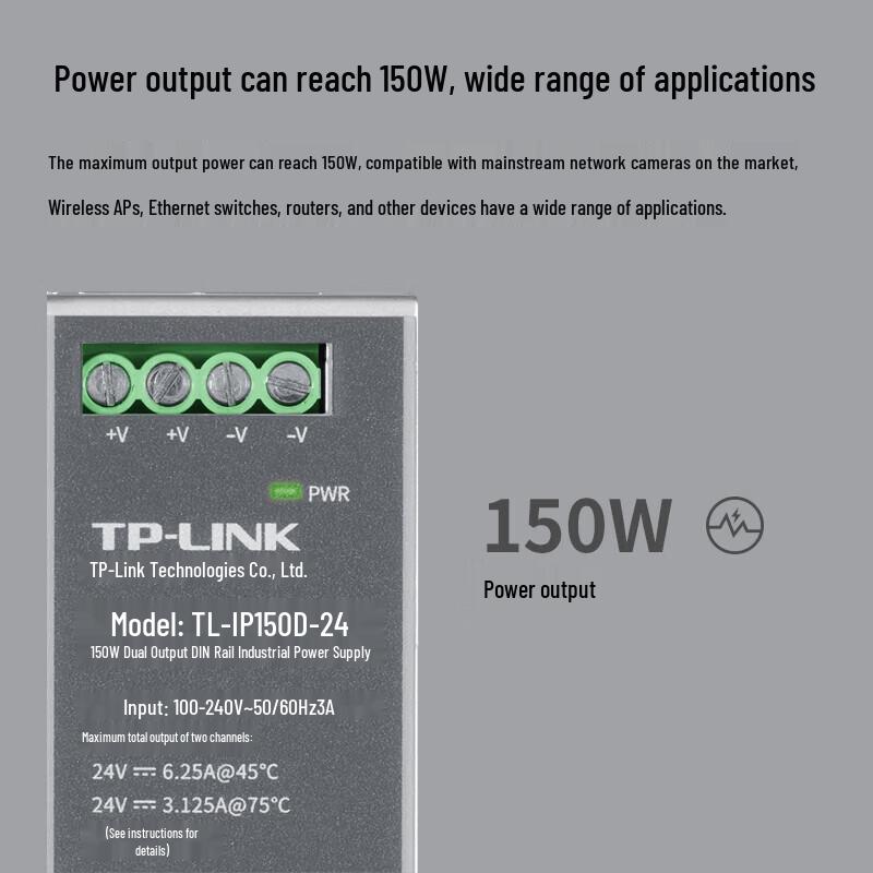 Tp-Link TL-SG2210LP 24V 150W Industrial Power Supply