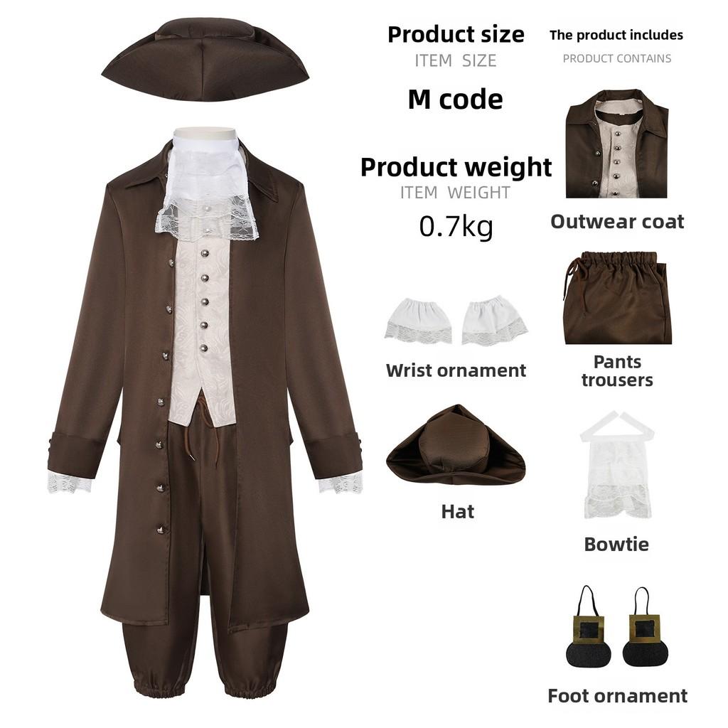 Medieval Washington Presidential Costume Cosplay For Halloween Cosplay And Stage Performance S