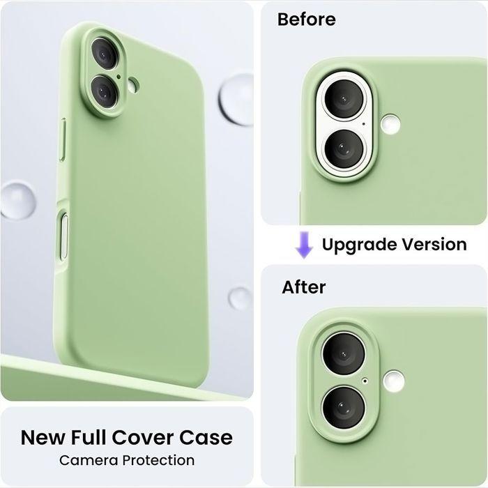 Coque de Protection - BOOLING - iPhone 17 Pro - Silicone Antichoc Slim Mat Vert - 2 Verres Trempés