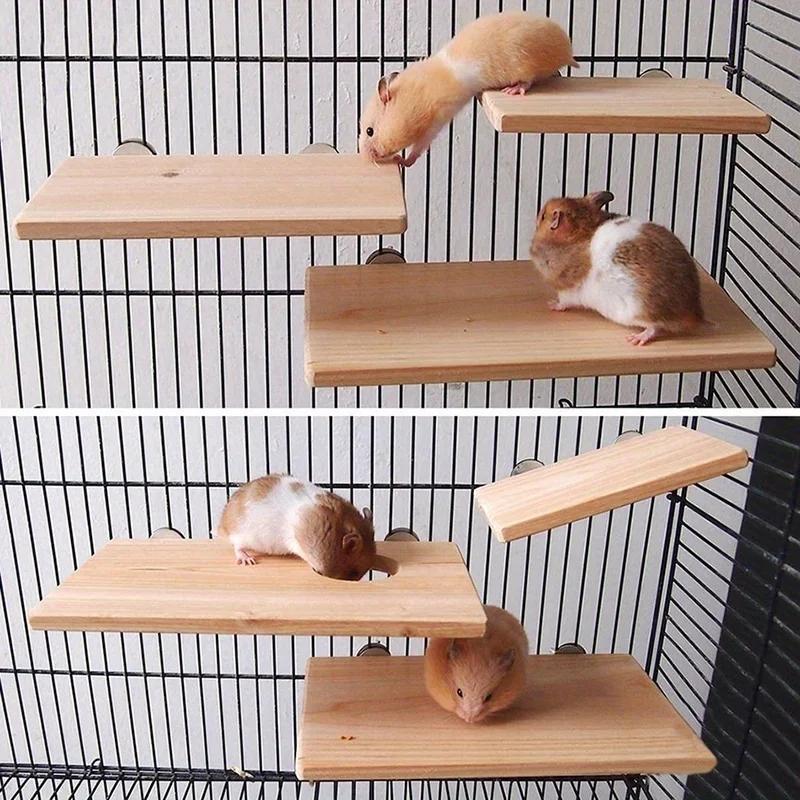 1Pcs Household Pet Wood Stand Platform Bird Toys Parrot Rack Hamster Accessories Suitable Home Pet Parrot Stand Supplies