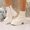 Wind Retro Platform Martin Boots Autumn and Winter New Temperament Trendy Fashion Short Boots Women