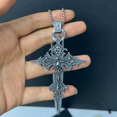 Personalized Retro Gothic Skull Pendant Necklace - European American Fashion Jewelry
