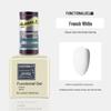 Rainie Nail Gel Builder: Strengthening Base & Tempered Top Coat with Matte Glass Sealer & Nail Tip Adhesive.