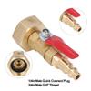 1/4in Male Brass Winterize Blowout Adapter 3/4in Male GHT Thread Brass Winterize Adapter Male/Female Thread Ball Valve