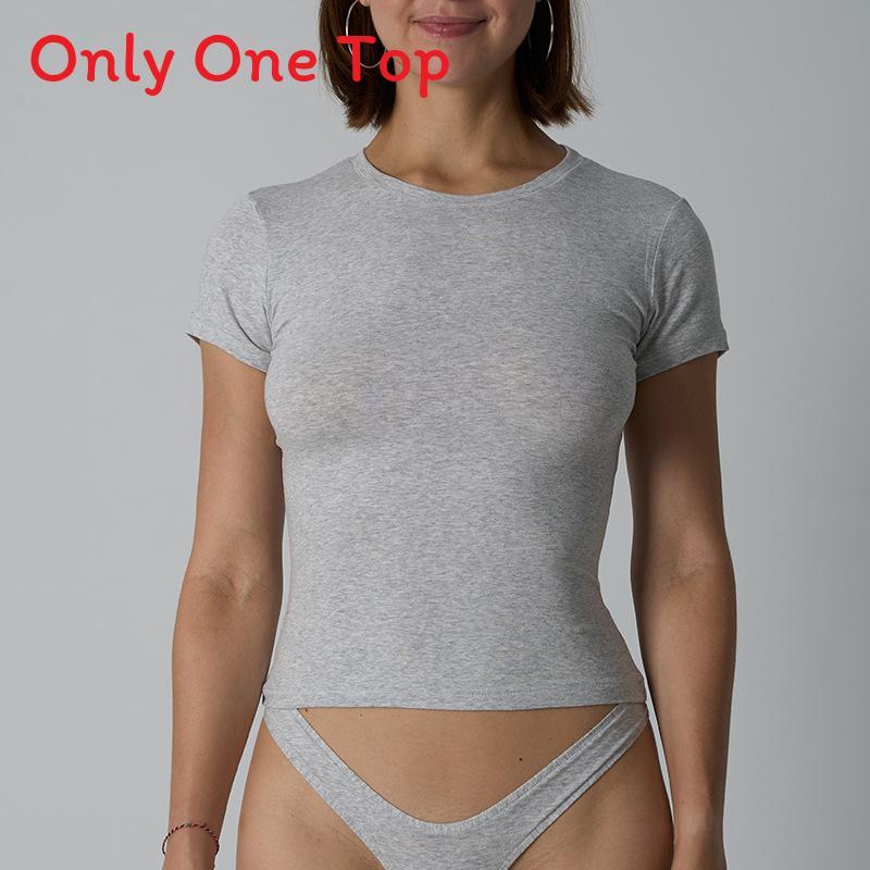 Cotton Jersey Tshirt For Women With Soft Stretch Fabric For Yoga And Casual Wear