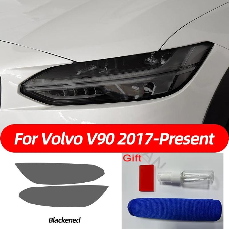 Rauchschwarzer TPU-Aufkleber Transparente Scheinwerfer-Schutzfolie Für Volvo XC40 XC60 XC90 S60 S90 V60 V90 2014- Zubehör