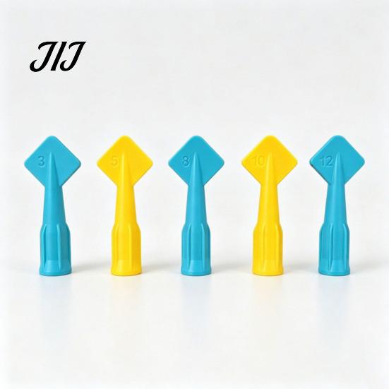 Window Door Gap Filler Tool 5Pcs Caulk Tip Tools, Caulking Tips Set with Nozzle Adapter, Plastic Seal Dresser for Home Improvement Applicator Reusable