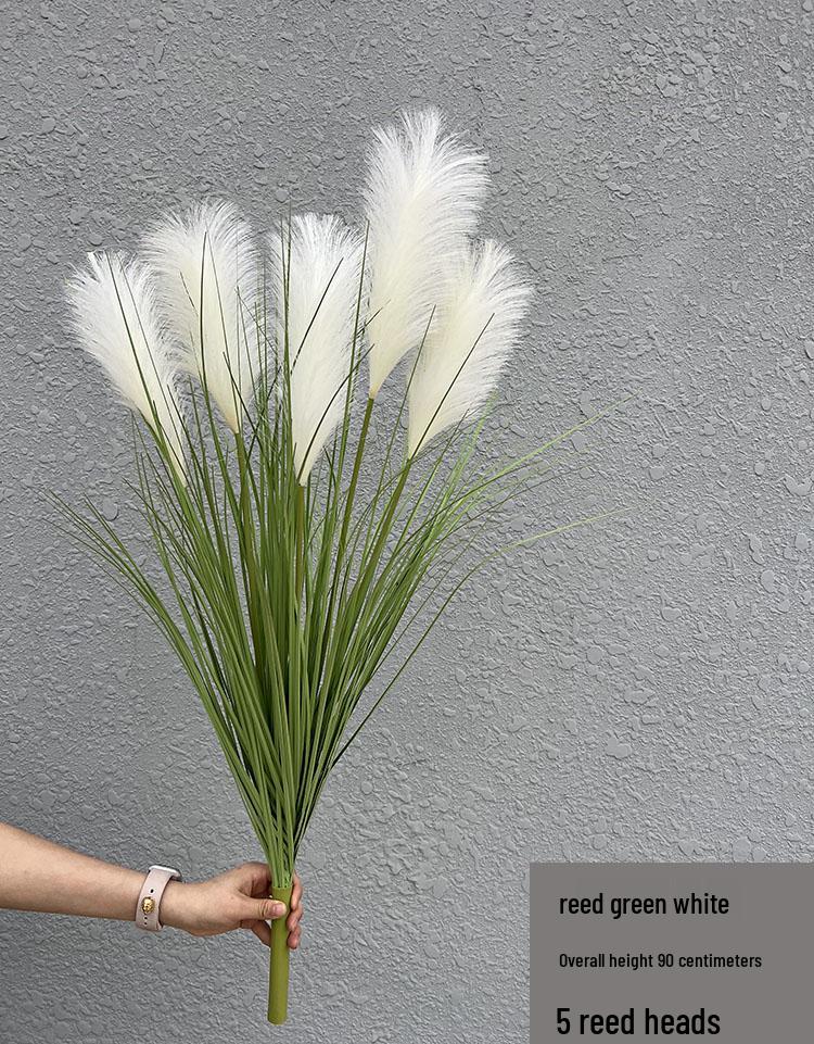 Nordic Reed & Foxtail Grass Artificial Office Plants Window Decor 