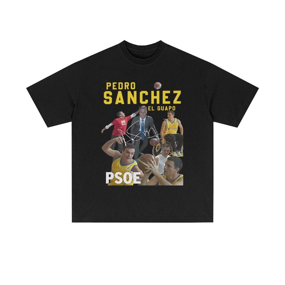 

Pedro Sanchez Spain PSOE Funny Meme T-shirt 2026 summer Men Women Casual Vintage pure Cotton T Shirt Fashion Short Sleeve Top... S разноцветный