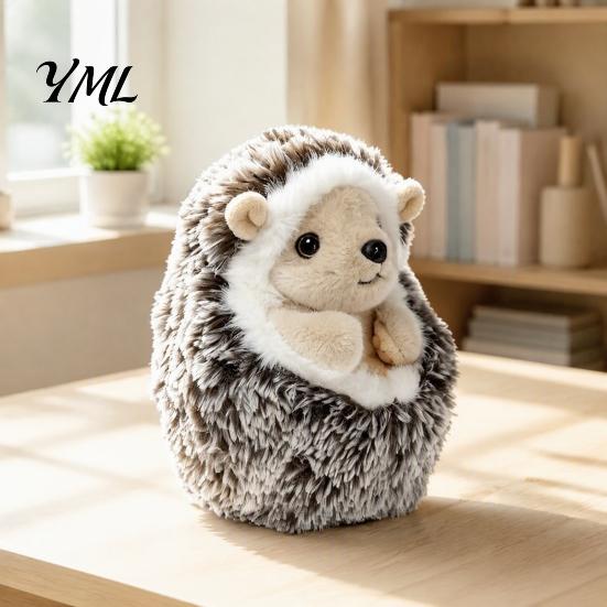 Birthday Present for Children Soft Stuffed Animal Wristlet Keychain, Fluffy Plush Sheep Hedgehog Bag Washable Small Ornament Charm, Cute Accessory