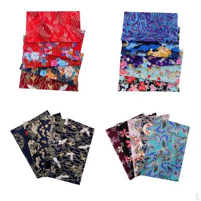 20 adet japon baskılı kumaş, 7.8x9.8 inç kumaş demetleri, Kimono Cheongsam çanta için dikiş