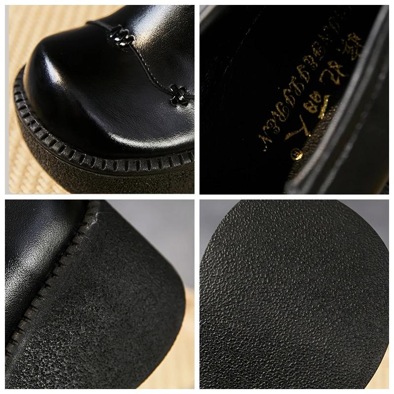 Fujin/ботинки на плоской подошве на платформе 6 см — фото 3