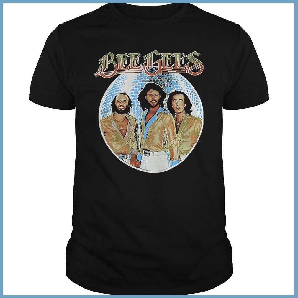 Bee Gees Disco Ball Short Sleeve Cotton Black Unisex S-234XL T-Shirt GO11 XXXXL