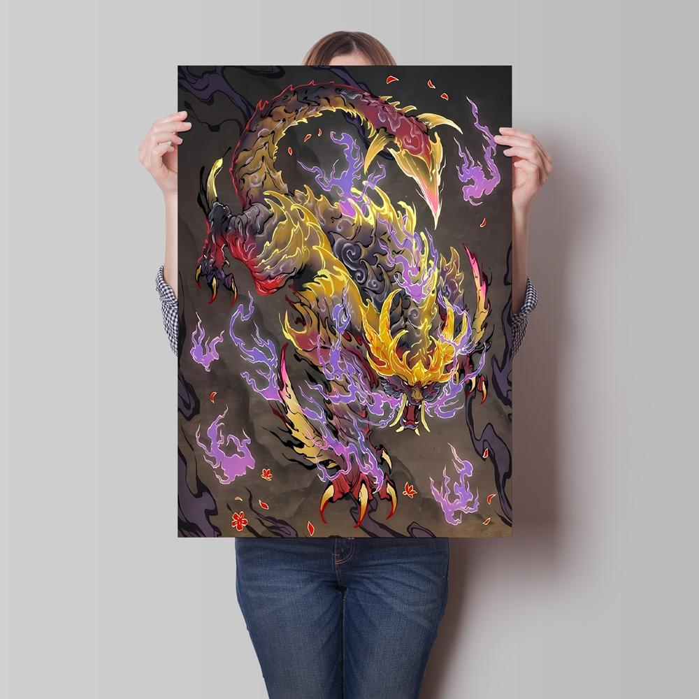 Print on Canvas Pokemon Swampert Poster Comics Pictures Not Fading Home Living Room Bedroom Wall Decoration Friends Gifts