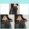 Classic Black Pu Leather Belt For Women With Metal Buckle For Casual And Work Outfits