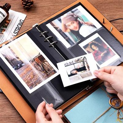 Self Adhesive Photo Album for Anniversary, Vintage Couple DIY Card Album, Storage Record Scrapbook, Memory Books, 6 Inch Wedding