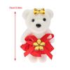 10pcs/set Plush Animal Bear Plush Foam Toys Foam Bear Cartoon Bouquet Doll  Graduation Gifts