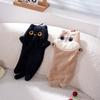 Soft Cartoon Cat Hand Towel Black Cat Hanging Towels Quick Drying Kitchen Bathroom Wipe Towel Absorption Cleaning Towels