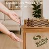Games Wooden Chess Table Chess Checkers and Backgammon 3 In 1 Combo Game Table Furniture Set for Home Recreation 25 X 25 Compac