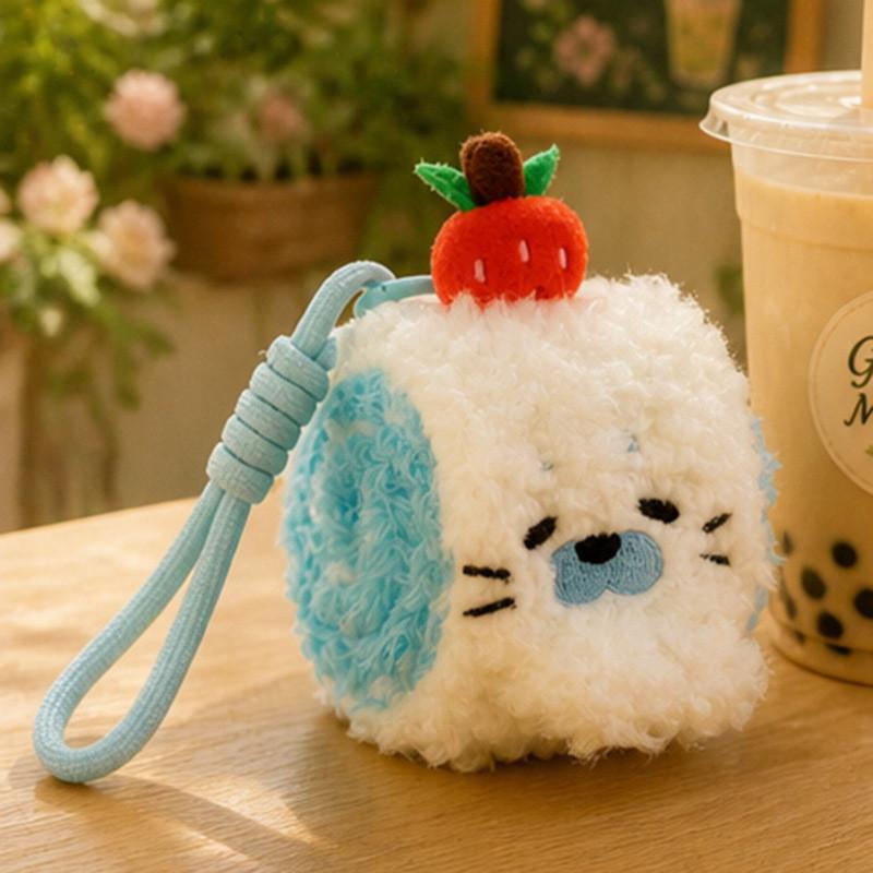 Plush Animal Keychain Cake Design With Pp Cotton Fill For Kids And Adults