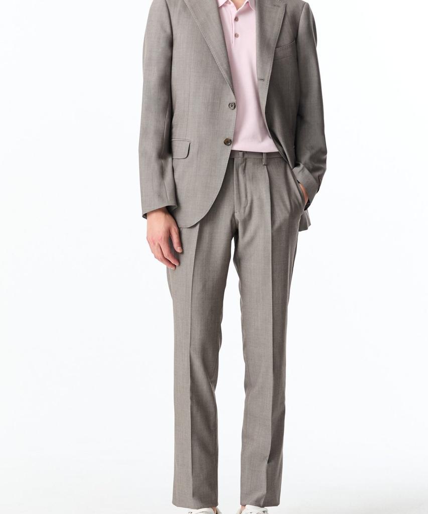 Man On The Boon Tropical Wool Single Suit Jacket_Beige 4714151009