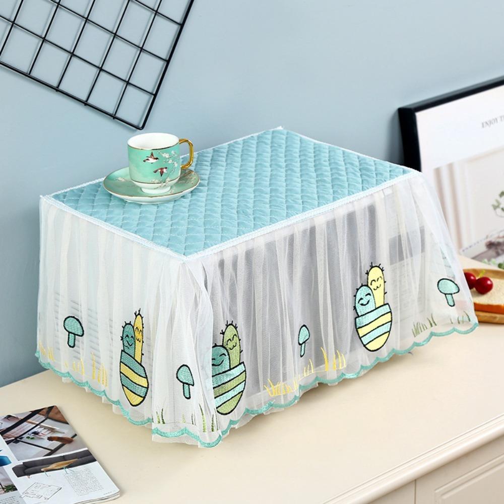 

Прямокутний чохол для духовки Кухонна техніка Повне покриття Тканинний Новий Пилозахисний чохол для мікрохвильовки Green-Cactus Pattern-45X35X30cm