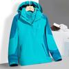 Autumn and Winter Outdoor Large Size Jacket Women's Three-in-one Two-piece Set Thickened Removable Fleece Liner