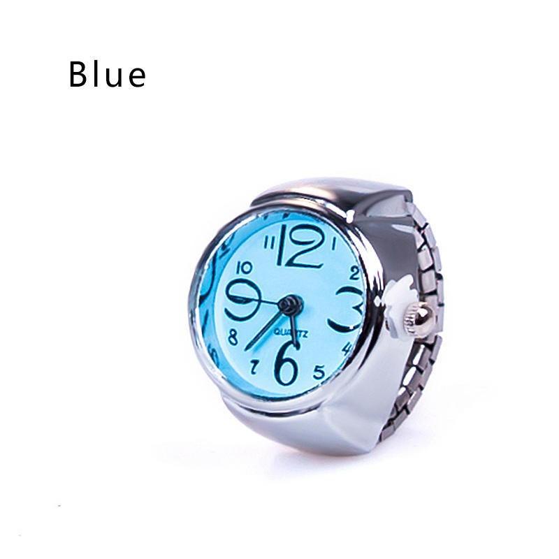 Ring Watches Unisex Lady Girl Steel Round Elastic Quartz Finger Ring Watches Couple Accessories