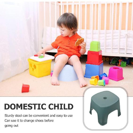 Kichvoe 2pcs Toddler Step Stool Bathroom Stool Toilet Step for Toilet Potty Training and Sink Use Green