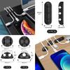 SOULWIT 200PCS Cable Management Kit: 4 Cable Sleeves, 7 Cable Holders, 37 Cable Clips, 20 Nail Cable Clips, 20+2 Magic Cable Ties, 10 Velcro Cable Tie