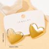 European and American Gold-plated Stud Earrings Love Geometric Fashion Niche Design Acrylic Retro Women's Earrings