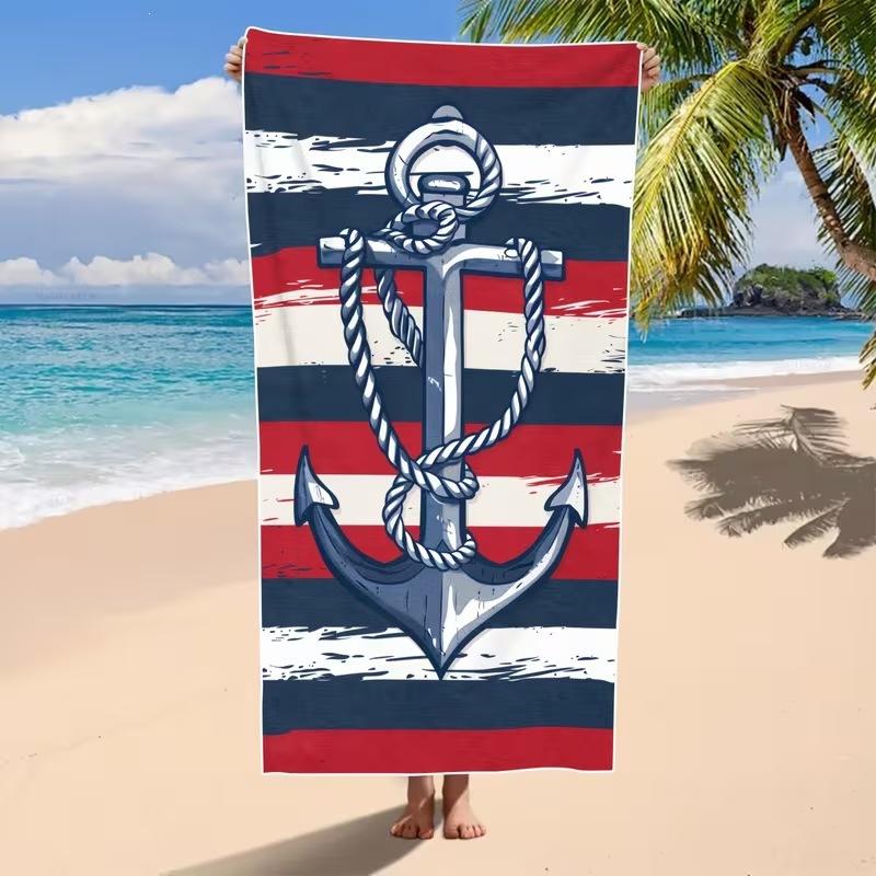 Popular Summer Beach Towel Microfiber Absorbent Beach Towel Seaside Outdoor Vacation Sports Towel