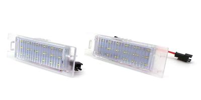 LED Kennzeichenleuchten 2x550lm, 2er Set kompatibel mit Opel, Hyundai, Fiat, 12V, Off-Road