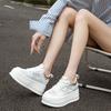 Gauze Board Shoes Summer New Casual Leather Thick Sole Small Breathable Muffin Bottom
