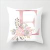 Flower Letter Pillow Soft and Breathable Sofa Car Lumbar Support Office Waist Protection Pillowcase