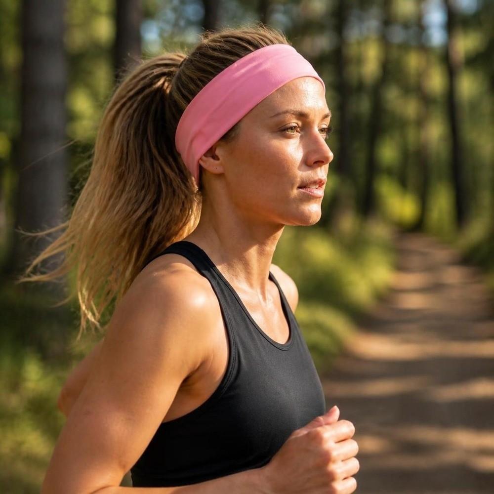 Solid Color Yoga Headbands Hair Fixing Hole Fitness Hair Bands Sports Headbands  Workout Use