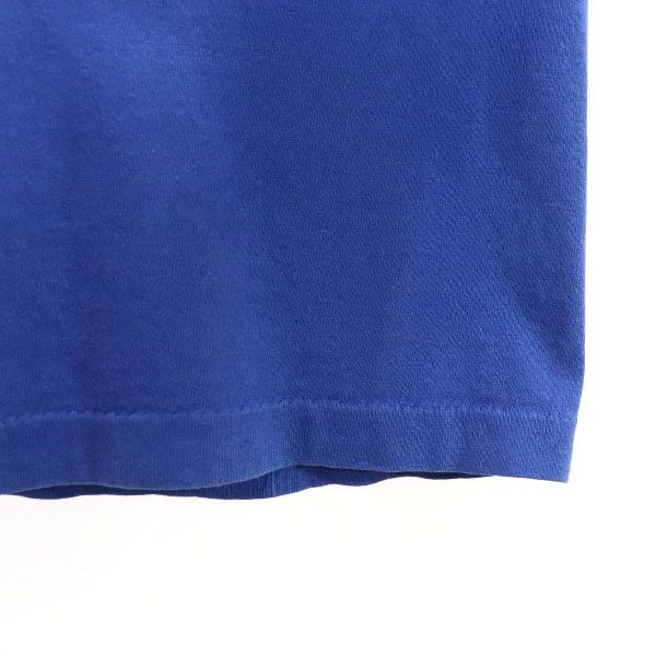 STUSSY 90s Navy blue tag Made in USA Print Short sleeve T-shirt M Blue Men's Used