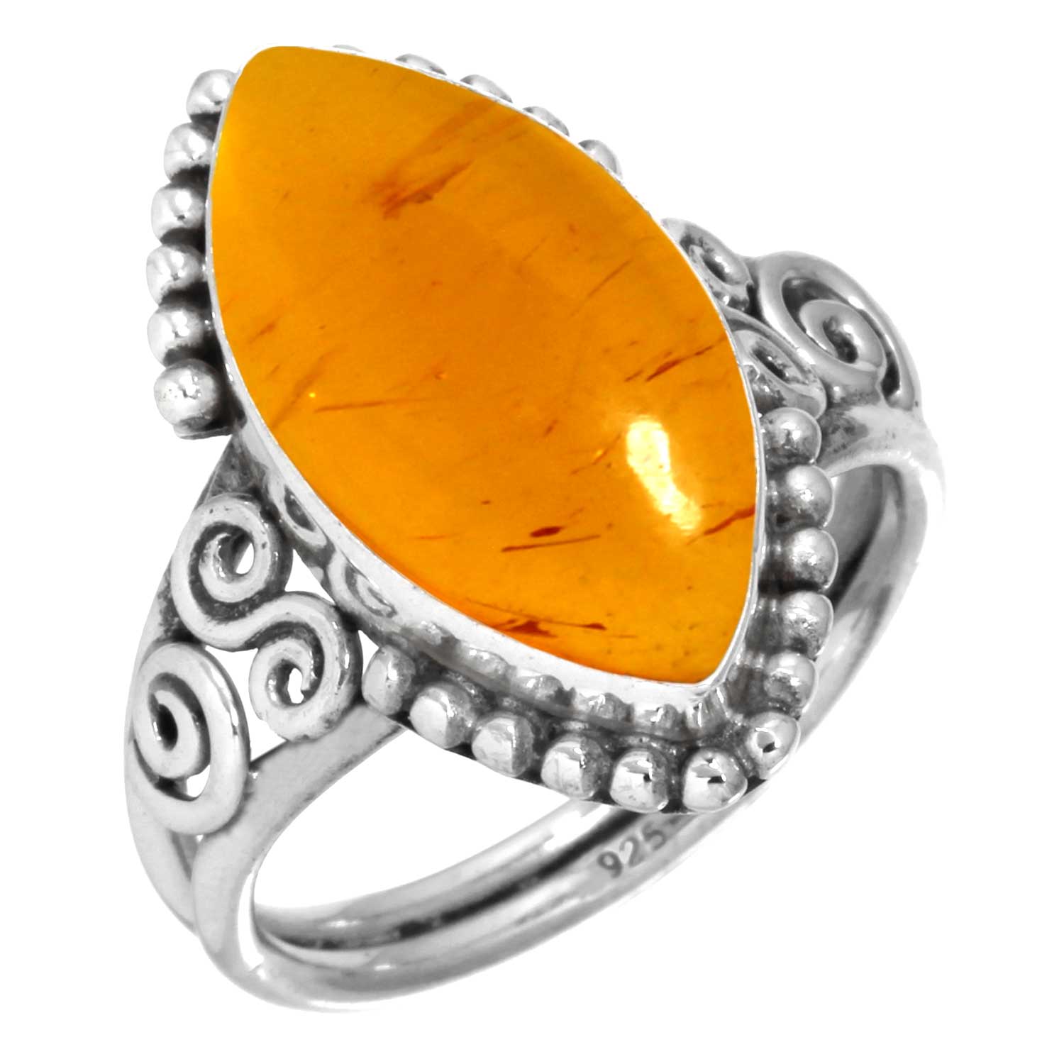 

Кольцо из стерлингового серебра 925 пробы, женское украшение ручной работы с драгоценными камнями, подарок на день рождения, янтарь, аметист, черный оникс, сердолик, гранат, кварц, зеленый оникс, золотой камень 12.5 янтарь