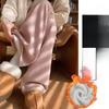 Plus Velvet Wide-leg Pants Women's Autumn and Winter High-waist Loose Casual Straight Glutinous Rice Towel Pants