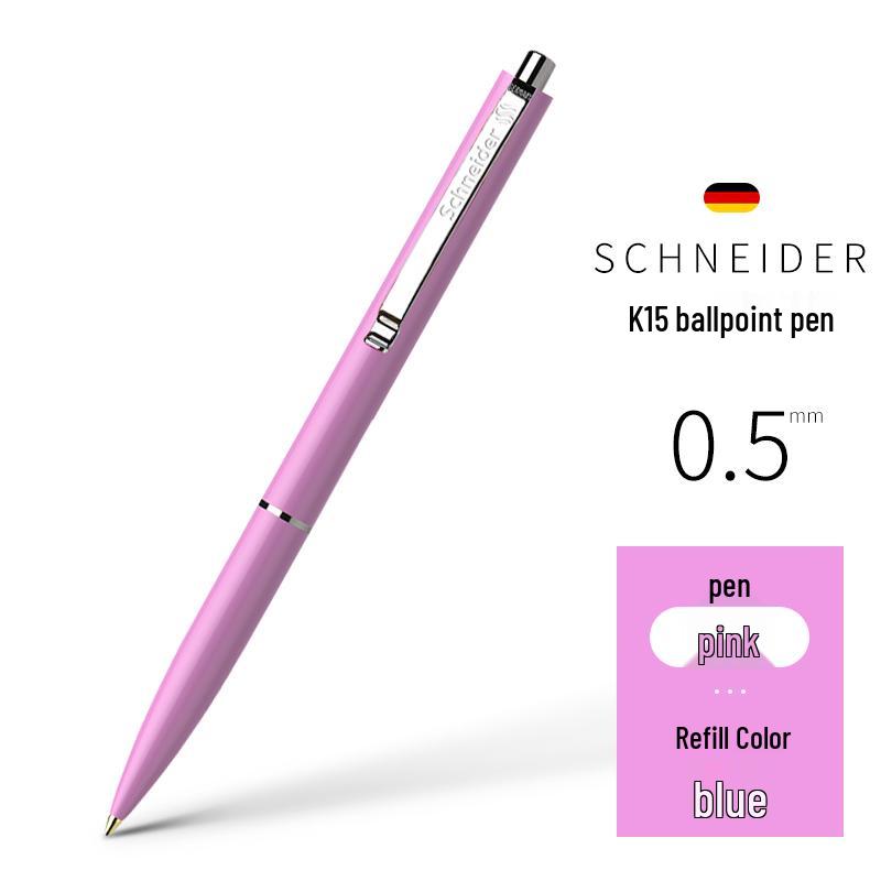 Schneider Wysokiej Jakości Długopis Kulkowy Wciskany - Gładki Niemiecki Import do Użytku Biurowego i do Podpisu