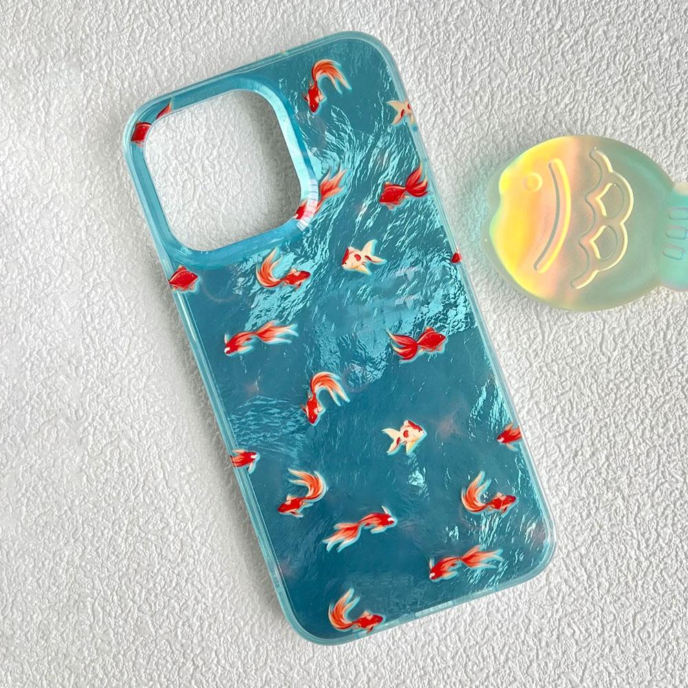 Gradient Vortex Pattern Phone Case For iPhone 17 16 15 14 13 12 Pro Max 7 8 Plus 11 16e X XS XR SE Shockproof Fish Funda Cover