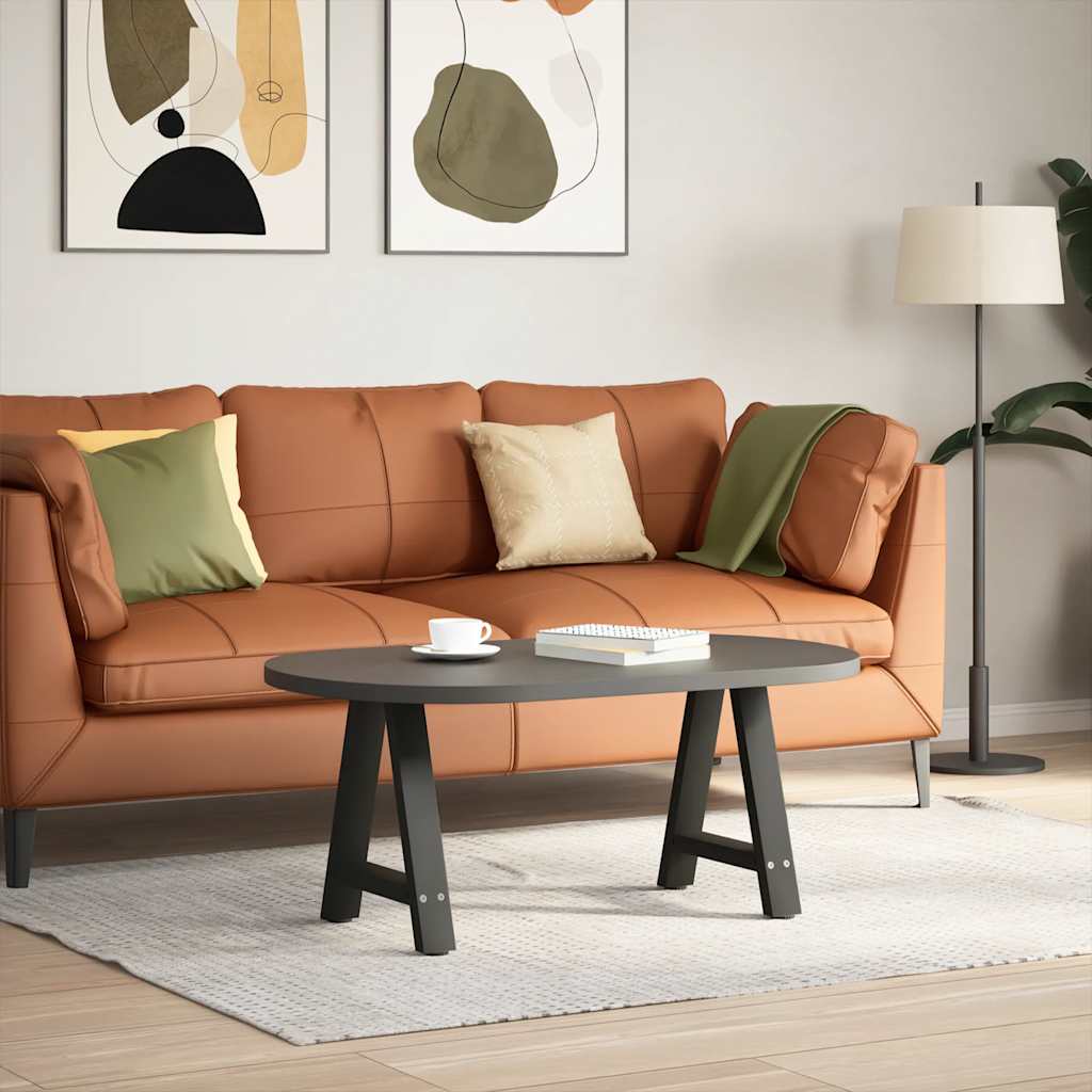 Vidaxl Nogi Do Stolika Kawowego, 2 Szt., Czarne, 50X(42-43) Cm, Stal