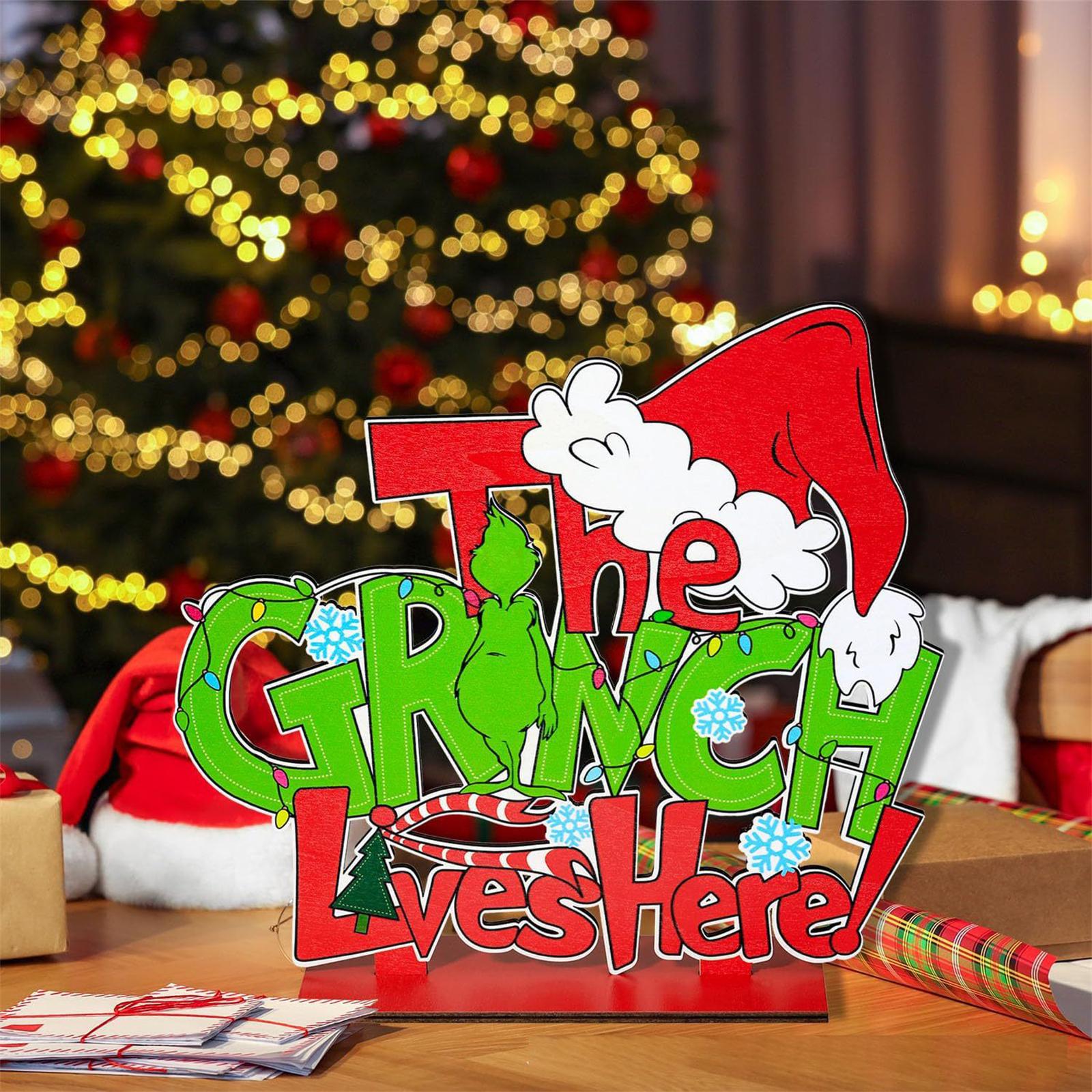 

Рождественские деревянные принадлежности для украшения вечеринки, Праздничные украшения, Подарки для друзей и семьи One Size