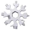 1 Snowflake Multifunctional Tool Stainless Steel Bottle Opener Screwdriver Wrench Essential Christmas Camping Artifact 4