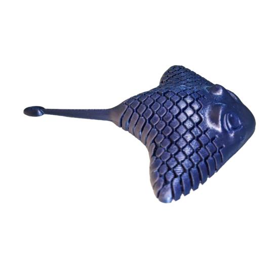 Moving Fidget Objects 3D Printed Manta Ray Toy, Flexible Articulated Sea Animal Figurine Creative Desktop Gadgets for Decoration, Stress Relief