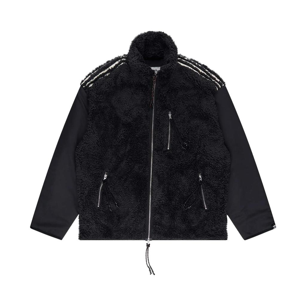 Adidas Originals faux-fur panelled jacket (Unisex) Velvet Jackets IY9513